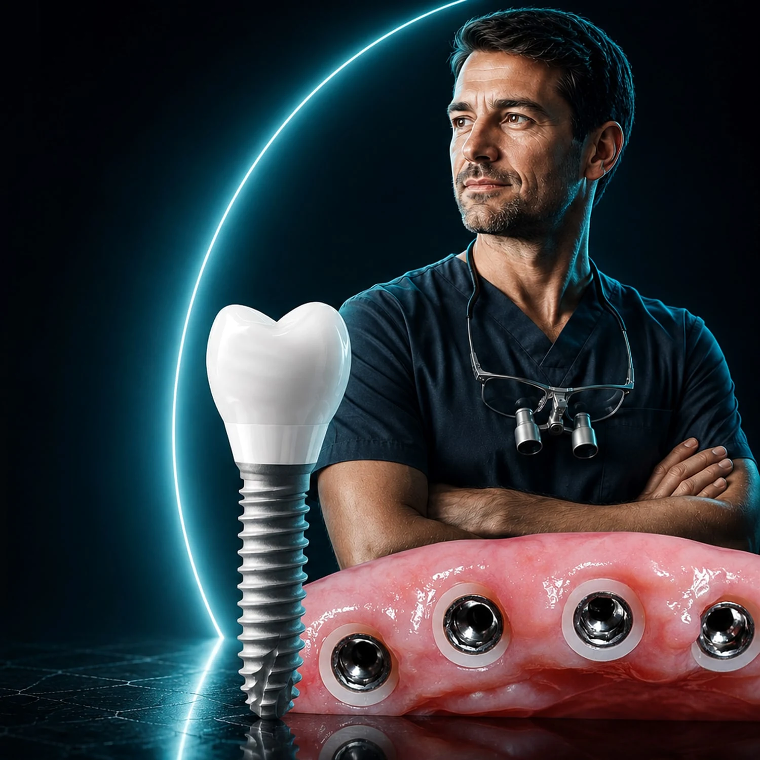 Implant Z1 à col en zircone — diamètres et hauteurs disponibles